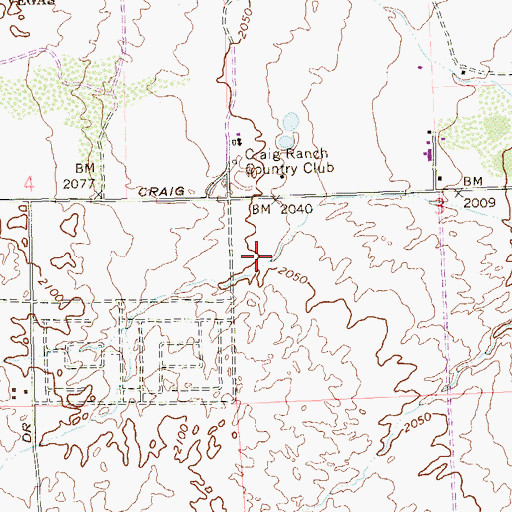 Topographic Map of Gold Crest Park, NV