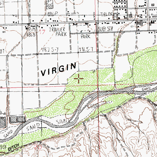 Topographic Map of Hafen Lane Park, NV