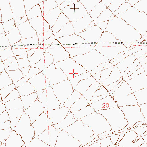Topographic Map of Hills Park, NV