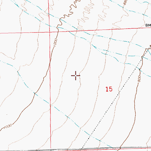 Topographic Map of Laughlin Park, NV