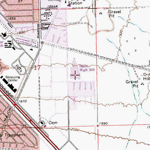 Topographic Map of Lorin Williams Pool, NV