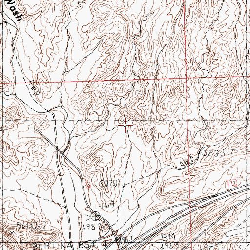 Topographic Map of Marilyn Redd Park, NV