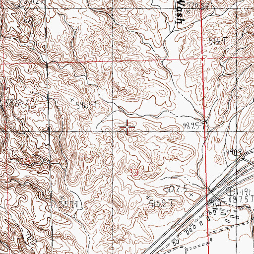Topographic Map of Mesquite Rodeo Grounds (historical), NV