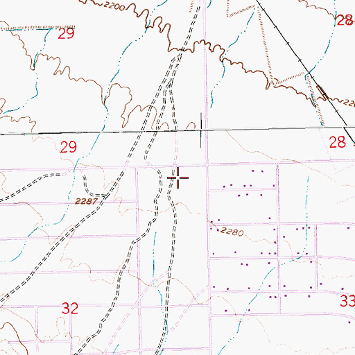 Topographic Map of Mission Hills Park, NV