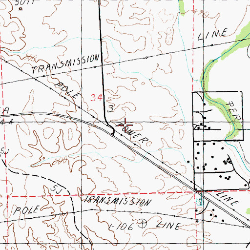 Topographic Map of Moapa Recreation Center Park, NV