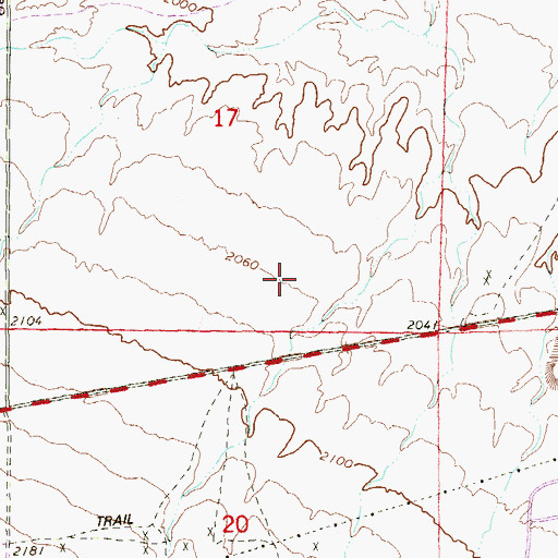 Topographic Map of Mountain View Park, NV