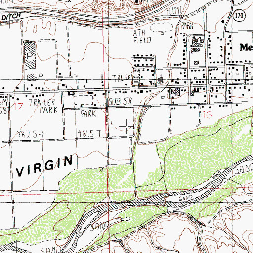 Topographic Map of Pulsipher Park, NV