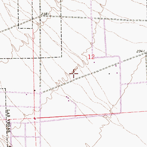 Topographic Map of Regional Park, NV