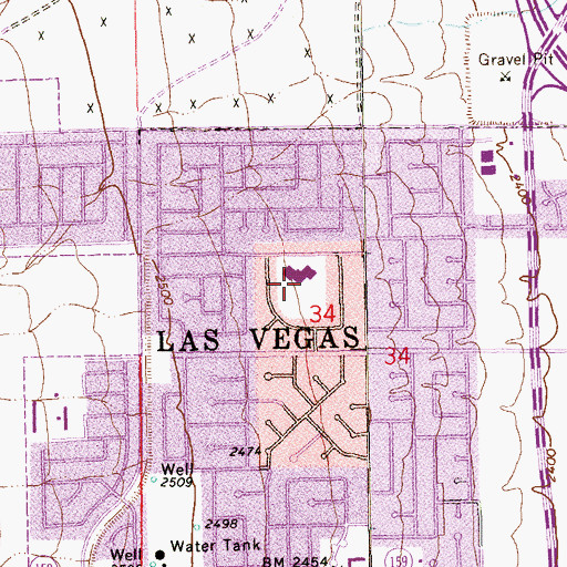 Topographic Map of Smith Playground, NV