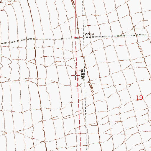 Topographic Map of Trails Park, NV