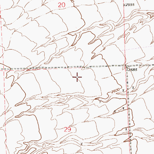 Topographic Map of Trent Park, NV