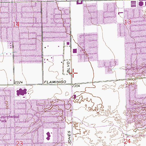 Topographic Map of Emerald Post Office, NV