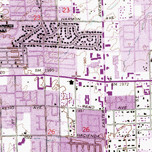 Topographic Map of Poe 62 Post Office, NV