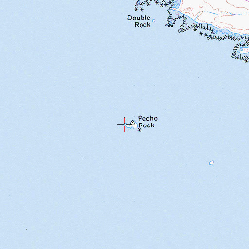 Topographic Map of Pecho Rock, CA