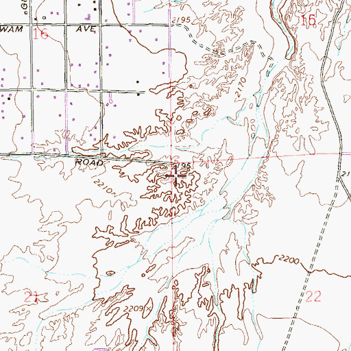 Topographic Map of Silverado Post Office, NV