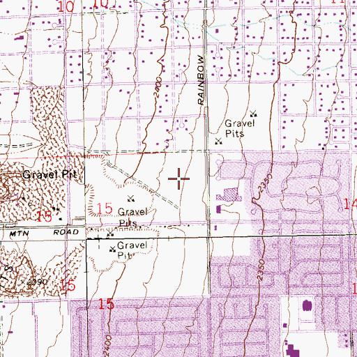 Topographic Map of Spring Valley Post Office, NV