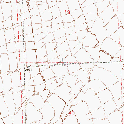 Topographic Map of Summerlin Post Office, NV