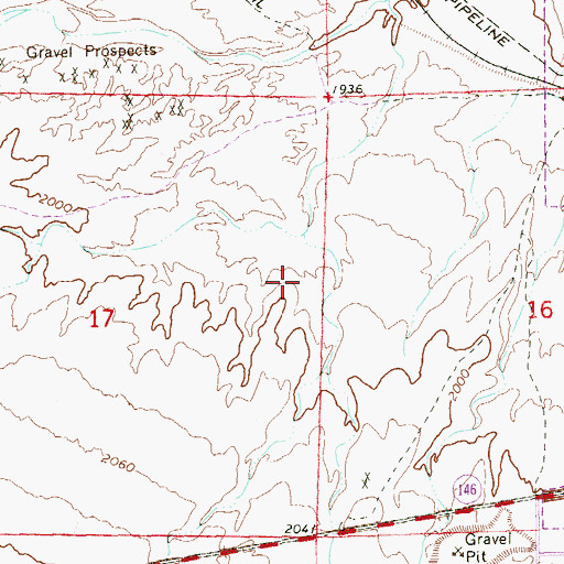 Topographic Map of Barbara and Hank Greenspun Junior High School, NV