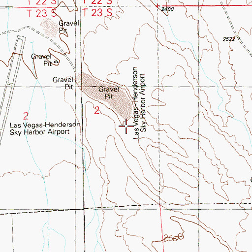 Topographic Map of Sonata Park, NV