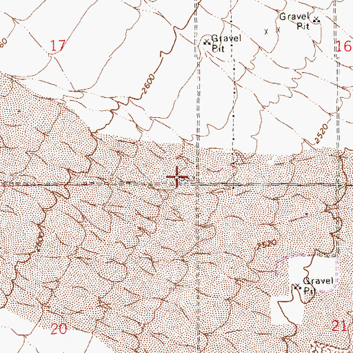 Topographic Map of Valley Bible Fellowship Church, NV