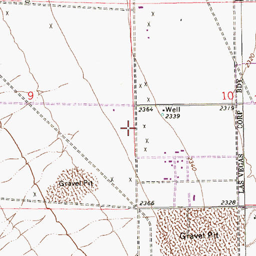 Topographic Map of Word of Life Christian Center, NV
