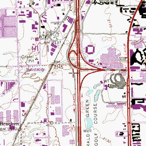 Topographic Map of Interchange 38, NV