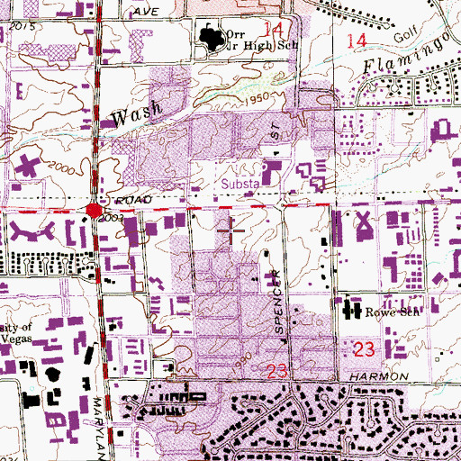 Topographic Map of Desert Surgical Center, NV