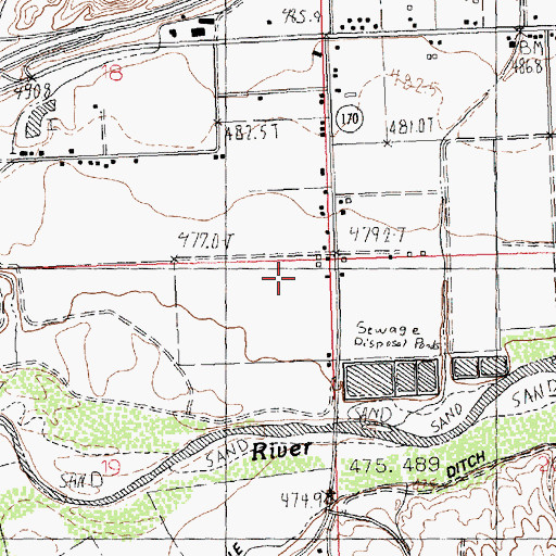 Topographic Map of Mesquite Medical Center, NV
