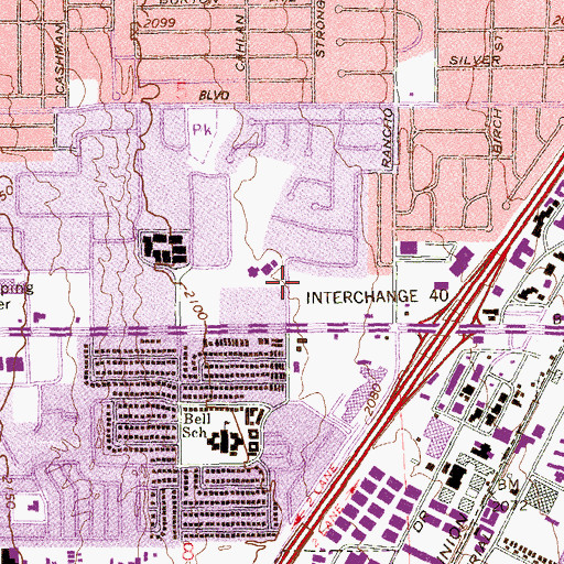Topographic Map of Sahara Surgery Center, NV