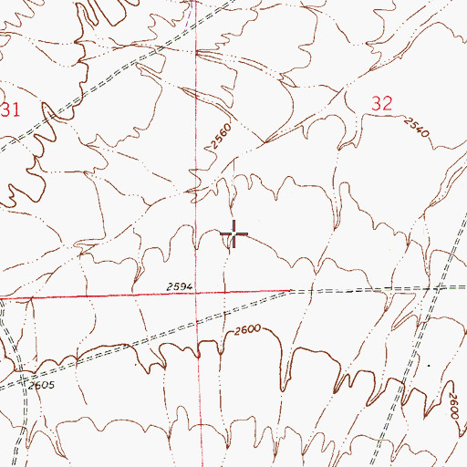 Topographic Map of Southern Hills Hospital and Medical Center, NV