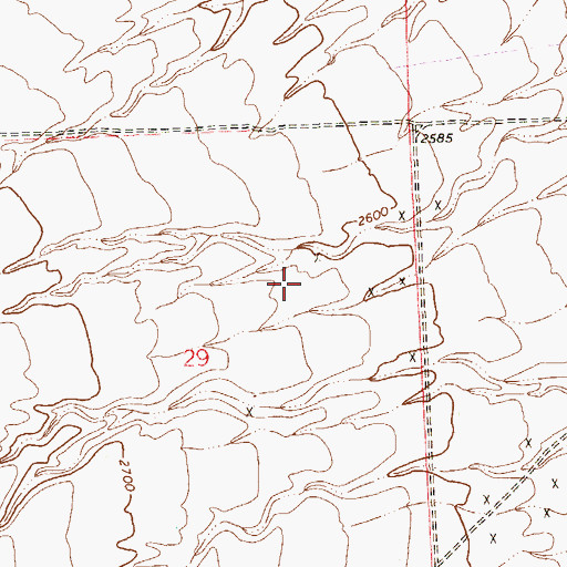 Topographic Map of Angel Park Golf Club, NV