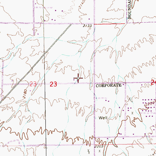 Topographic Map of Eastern Beltway Center Shopping Center, NV