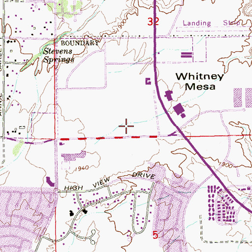 Topographic Map of Green Valley Town Center Shopping Center, NV