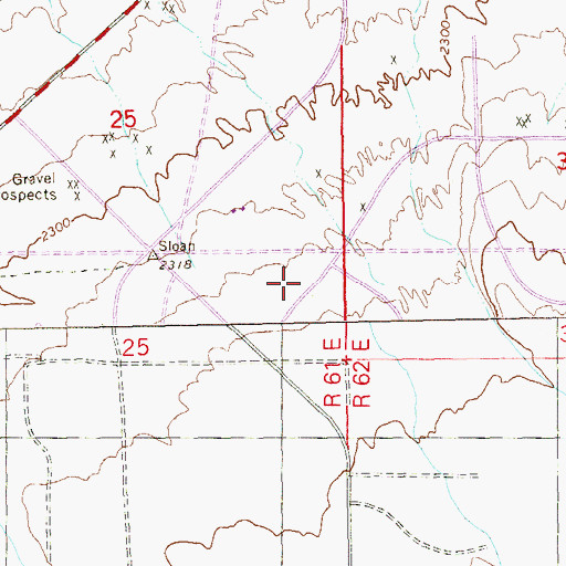 Topographic Map of Horizon Point Shopping Center, NV