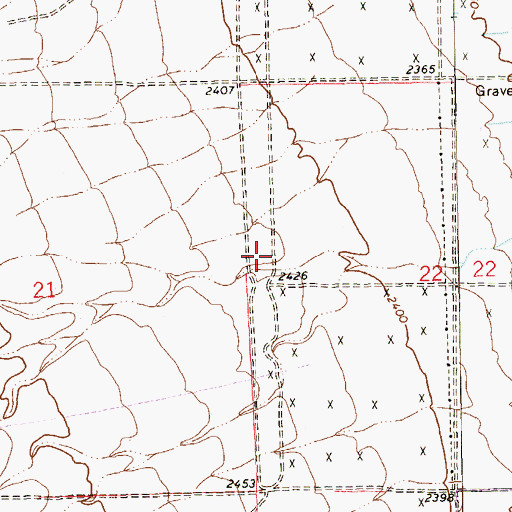 Topographic Map of Lake Mead and Buffalo Center Shopping Center, NV