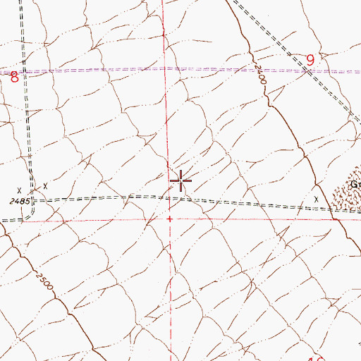 Topographic Map of Northshore Plaza Shopping Center, NV
