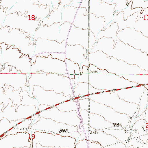 Topographic Map of Pebble Marketplace Shopping Center, NV