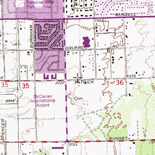 Topographic Map of Kingdom Hall of Jehovahs Witnesses, NV