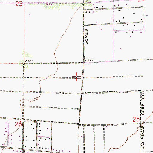 Topographic Map of Lamb of God Lutheran Church, NV
