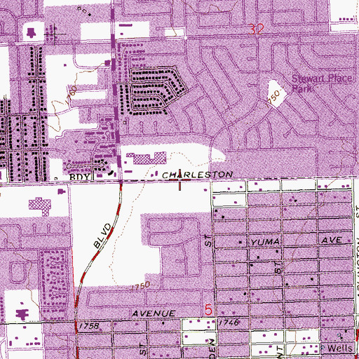 Topographic Map of Living Faith Assembly Church, NV