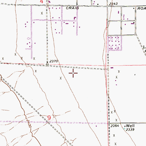 Topographic Map of Meadows Fellowship Foursquare Church, NV