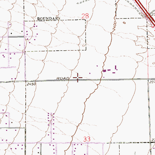 Topographic Map of Mountain View Baptist Church, NV