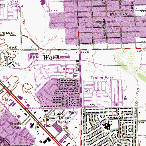 Topographic Map of Primera Iglesia Pentecostal Unida, NV