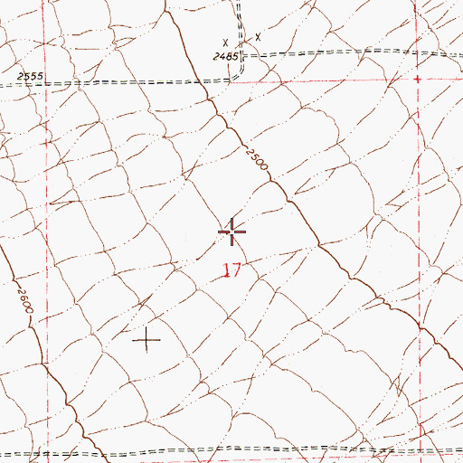 Topographic Map of Saint Andrew Lutheran Church, NV