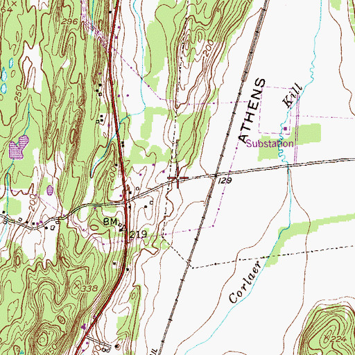 Topographic Map of School Number 3 (historical), NY