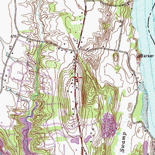 Topographic Map of School Number 10 (historical), NY