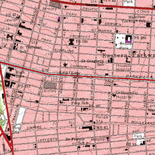 Topographic Map of Philadelphian Sabbath Cathedral, NY