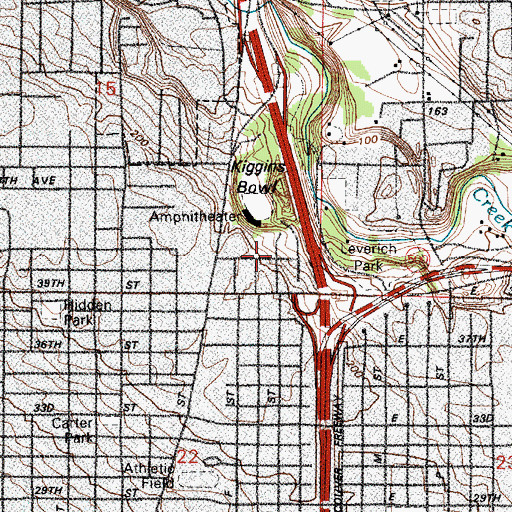 Topographic Map of Calvary Chapel of Vancouver, WA