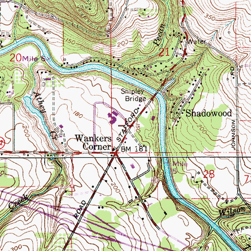Topographic Map of Cambodian Buddhist Society of Oregon, OR