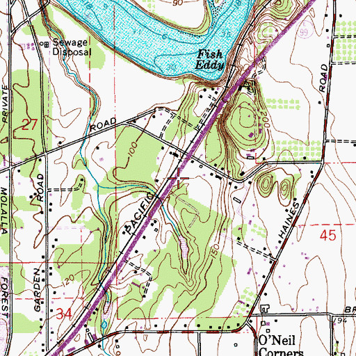 Topographic Map of Canby Chapel Church of the Nazerene, OR